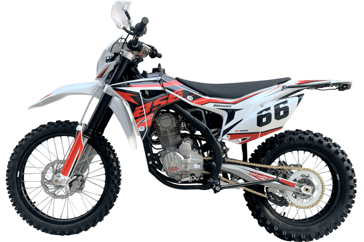 Мотоцикл кроссовый эндуро BSE Z4 Red 66